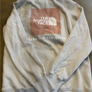 Sky blue north face hoodie